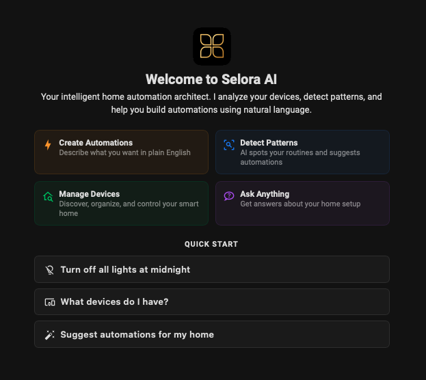 Product Update: Selora AI Panel Redesign, Proactive Suggestions, and MCP Server Launch