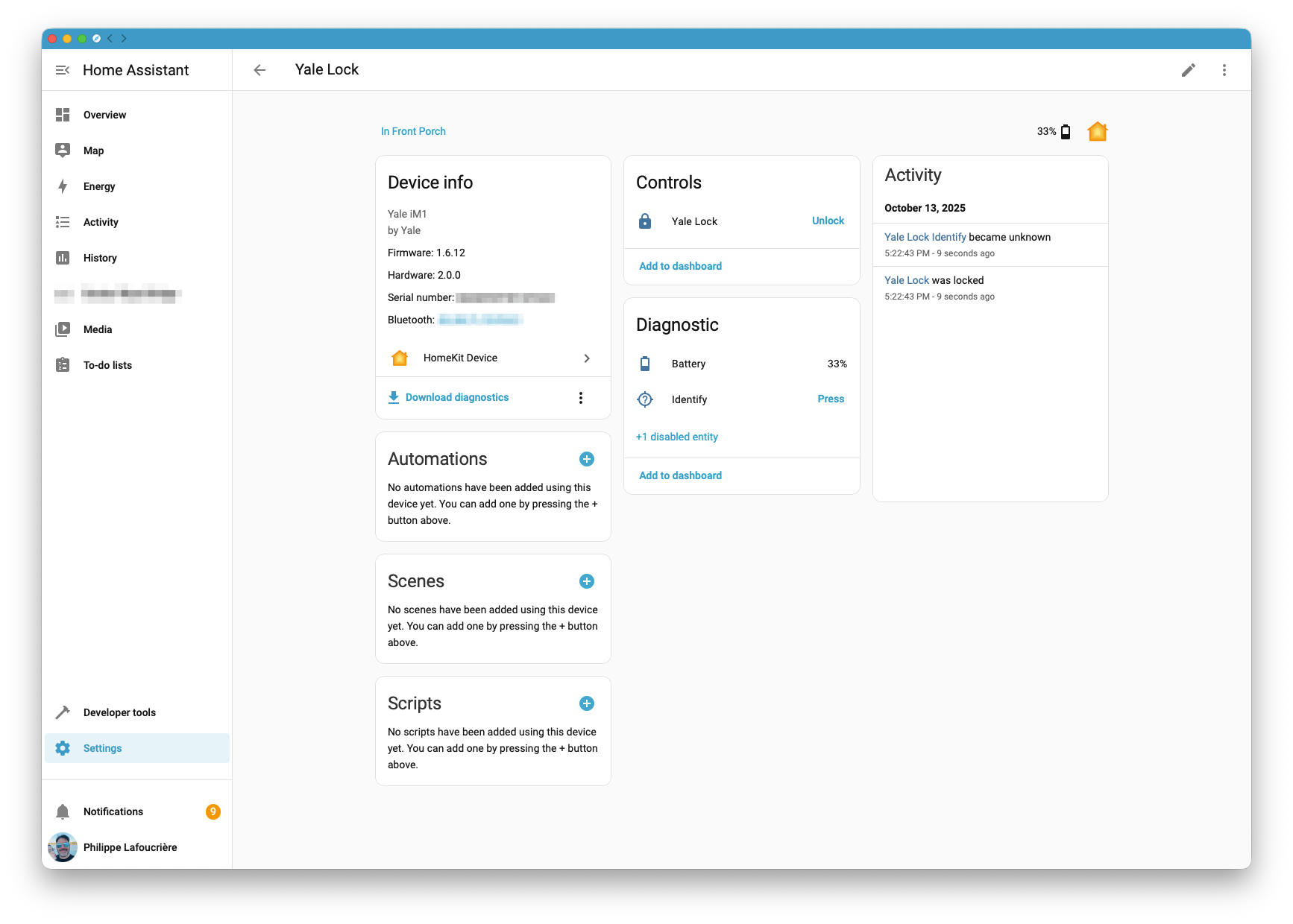 Device is now configured in HA