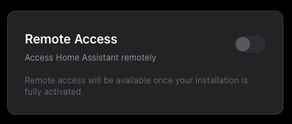 Enable remote access