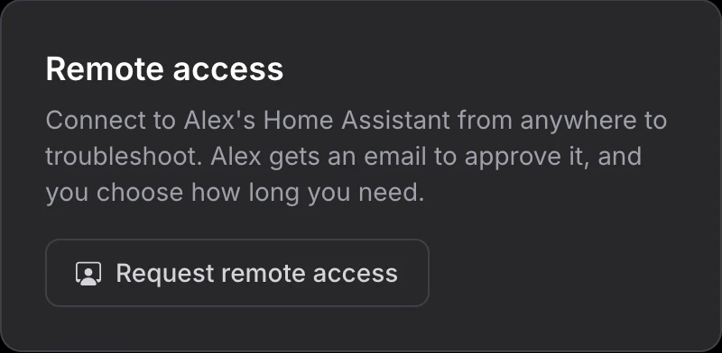 Request Access Button