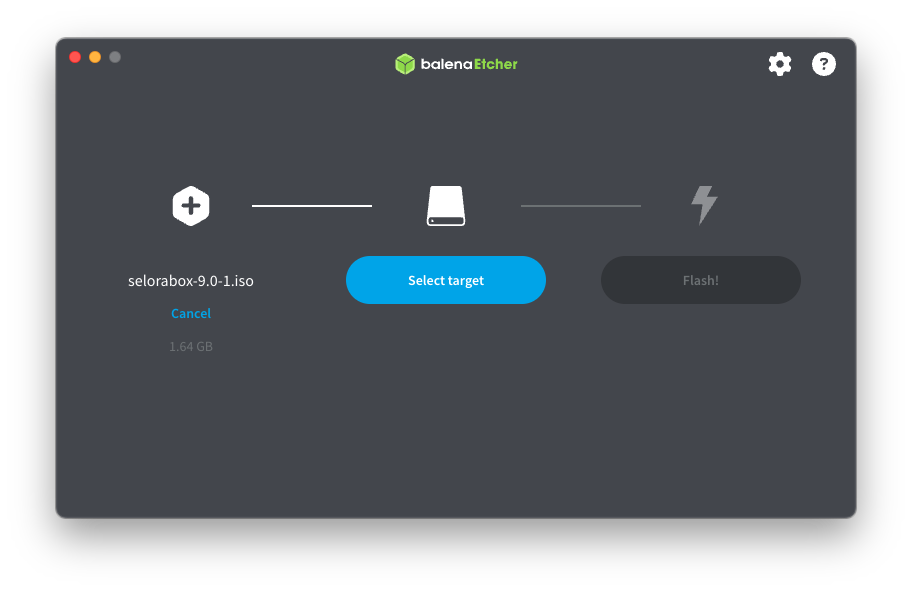 Balena Etcher Selecting Target