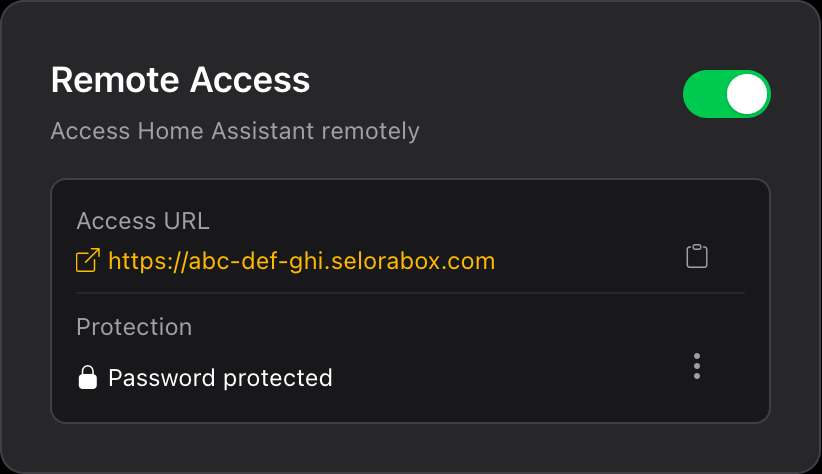 Remote Access Enabled