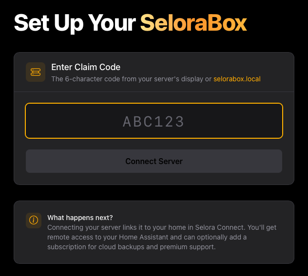 Claim Installation Interface